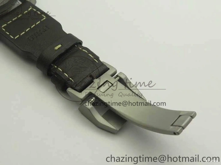 MIROTIME 0318 TimelessDesign Big Pilot IW510301 Satin-Polished SS YLF Best Edition Black Dial On Leather Strap A 7213